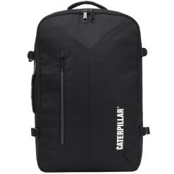 Plecak sportowo-turystyczny dla dorosłych City Cabin Backpack pojemność 42 L. Czarne plecaki damskie CATerpillar, bez wzorów, z materiału, sportowe. Za 279.99 zł.