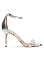 LAUREN RALPH LAUREN Sandały Allie 802912334004 Srebrny. Szare sandały damskie Lauren Ralph Lauren, bez wzorów, ze skóry, bez obcasa, na szpilce. Za 629.99 zł.