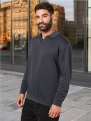 Bluza - szary. Szare bluzy bez kaptura męskie Sinsay, l. W wyprzedaży za 29.99 zł.