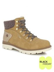 Kimberfeel Botki zimowe "Albane" w kolorze jasnobrązowym rozmiar: 35. Brązowe botki damskie Kimberfeel, na zimę, bez obcasa, bez zapięcia. Za 260.99 zł.