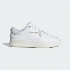 Buty Court 24. Białe buty sportowe na co dzień męskie Adidas, z gumy, bez zapięcia, do biegania. Za 399.00 zł.