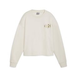 Damska bluza ESS+ CLASS ACT PUMA Alpine Snow White. Białe bluzy bez kaptura damskie Puma, l, bez wzorów, bez ramiączek, bez kaptura. Za 168.30 zł.