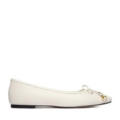 Baleriny GINO ROSSI. Białe baleriny damskie Gino Rossi, bez wzorów, bez obcasa. Za 329.99 zł.