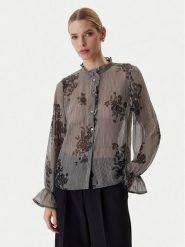 Morgan Koszula 261-COUTY.F Czarny Regular Fit. Czarne koszule damskie Morgan, bez wzorów, z syntetyku, bez kołnierzyka, bez ramiączek. Za 299.99 zł.