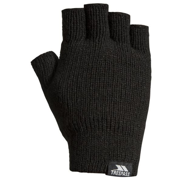 Trespass Dita - Dziane rękawiczki Thinsulate bez palców czarne. Czarne rękawiczki męskie Trespass, bez wzorów, z dzianiny. Za 204.99 zł.
