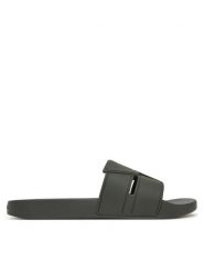 Calvin Klein Klapki Pool Slide Double T HM0HM01752 Khaki. Brązowe klapki i japonki męskie CALVIN KLEIN, z tworzywa sztucznego. Za 149.99 zł.
