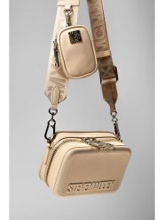 Steve Madden Torebka w kolorze beżowym - 18 x 12 x 8 cm rozmiar: onesize. Brązowe torebki klasyczne damskie Steve Madden, bez wzorów, z materiału, bez dodatków. Za 276.05 zł.