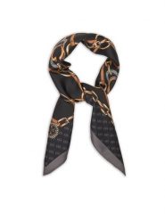 Guess Apaszka AW5415 POL03 Czarny. Czarne apaszki damskie Guess, z aplikacjami, z materiału. Za 159.99 zł.