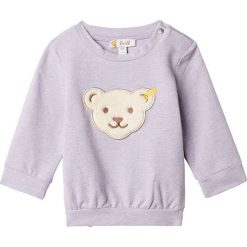Bluza w kolorze fioletowym. Fioletowe bluzy dziewczęce Steiff, z aplikacjami, bez ramiączek, bez kaptura. W wyprzedaży za 49.95 zł.