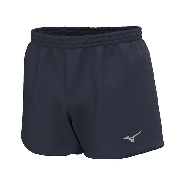 Szorty Mizuno MZNRB 4.5. Niebieskie szorty damskie Mizuno, bez wzorów, z materiału, eleganckie. Za 180.50 zł.