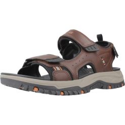 Sandały SKECHERS PREWITT Brązowy. Brązowe sandały męskie Skechers, z materiału, bez zapięcia. Za 203.99 zł.