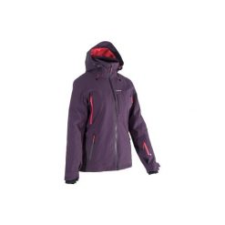 Kurtka narciarska i snowboardowa FREE 500 damska. Niebieskie kurtki damskie WED'ZE, xs, bez wzorów, z materiału, bez kaptura, narciarskie. W wyprzedaży za 329.99 zł.