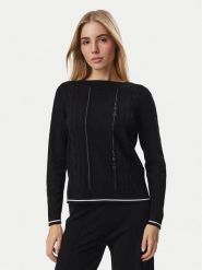 Liu Jo Sport Sweter TF6189 MS63L Czarny Regular Fit. Czarne swetry klasyczne damskie Liu Jo Sport, l, bez kołnierzyka. Za 559.99 zł.