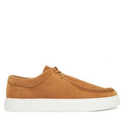 Półbuty Calvin Klein. Brązowe półbuty męskie CALVIN KLEIN, bez zapięcia. Za 449.99 zł.