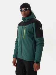 Quiksilver Kurtka snowboardowa Titano EQYTJ03513 Zielony Slim Fit. Zielone kurtki narciarskie i snowboardowe damskie Quiksilver, m, bez wzorów, z syntetyku, bez kaptura, narciarskie. Za 699.99 zł.