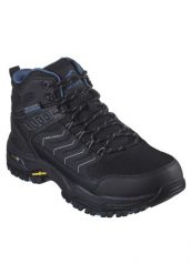 Buty trekkingowe męskie, Skechers Arch Fit Dawson-Raveno. Czarne buty trekkingowe męskie Skechers, z materiału, bez zapięcia, trekkingowe. Za 582.00 zł.