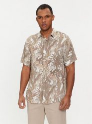 Guess Koszula M4GH76 WD4Z2 Beżowy Slim Fit. Brązowe koszule męskie Guess, m, z aplikacjami, z wiskozy, bez kołnierzyka, bez ramiączek. Za 349.99 zł.