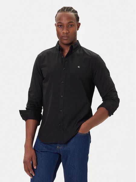 Calvin Klein Jeans Koszula Oxford Classic LV140EM125 Szary Regular Fit. Szare koszule męskie Calvin Klein Jeans, m, bez wzorów, z bawełny, bez kołnierzyka, bez ramiączek. Za 312.99 zł.