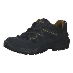 Buty trekkingowe męskie Lowa Sirkos Evo Gtx. Niebieskie buty trekkingowe męskie Lowa, z materiału, bez zapięcia, trekkingowe. Za 949.99 zł.