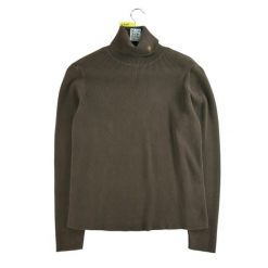 Damski brązowy sweter z golfem. Brązowe golfy damskie Ralph Lauren, l, bez wzorów, bez ramiączek. Za 89.42 zł.