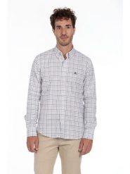 The Time of Bocha Koszula w kolorze brązowo-beżowym rozmiar: S. Brązowe koszule męskie The Time of Bocha, s, bez wzorów, z bawełny, bez kołnierzyka, bez ramiączek. Za 153.45 zł.