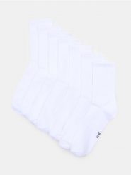 Długie skarpetki OEKO-TEX 7 pack - biały. Białe skarpetki męskie Sinsay, bez wzorów. Za 22.99 zł.