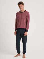 Calida Piżama w kolorze czerwono-granatowym rozmiar: M. Czerwone piżamy męskie Calida, m, bez wzorów, bez ramiączek. Za 257.92 zł.