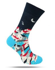 Tematyczne Skarpetki Bawełniane - Widok na Miasto. Skarpetki męskie His Story, bez wzorów, z bawełny. Za 34.99 zł.