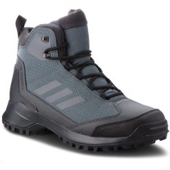 Buty adidas - Terrex Heron Mid Cw Cp AC7842 Grefiv/Grefiv/Carbon. Szare buty trekkingowe męskie Adidas, z materiału, bez zapięcia, outdoorowe, adidas terrex, climaproof (adidas). W wyprzedaży za 409.00 zł.