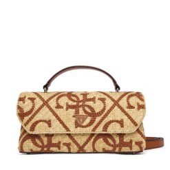 Torebka Guess. Brązowe torebki klasyczne damskie Guess, z aplikacjami, bez dodatków. Za 584.99 zł.