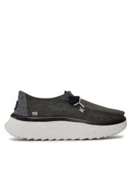 Hey Dude Półbuty Wendy Peak Chambray 40255-001 Szary. Szare półbuty damskie Hey dude, bez wzorów, z materiału, bez obcasa, na płaskiej podeszwie. Za 239.99 zł.