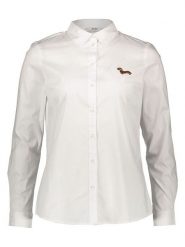 JDY Bluzka "Mio" w kolorze białym rozmiar: 34. Białe bluzki damskie JDY, bez wzorów, bez kołnierzyka, bez ramiączek. Za 61.46 zł.