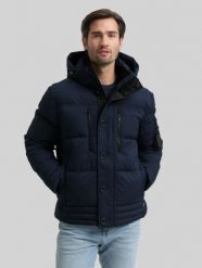 Męska Kurtka Tom Tailor Puffer Jacket With Hood Sky Captain Blue 1046971 10668. Niebieskie kurtki męskie Tom Tailor, na zimę, m, bez wzorów, bez kaptura. Za 329.99 zł.