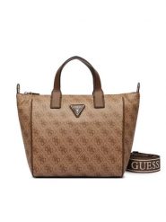 Guess Torebka Follie Travel TWLB96 76019 Beżowy. Brązowe torebki klasyczne damskie Guess, z aplikacjami, ze skóry, bez dodatków. Za 529.99 zł.
