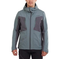 Kurtka softshell męska Fundango Rauris Softshell. Niebieskie kurtki męskie Fundango, m, bez wzorów, z softshellu, bez kaptura. Za 459.90 zł.