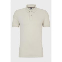 Koszulka Polo męska BOSS Pallas Open White regular fit beżowa (50468301-131). Białe koszulki polo męskie Boss, m, bez wzorów, bez ramiączek. Za 249.00 zł.