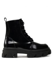 ONLY Trapery 15329998 Czarny. Czarne trapery damskie Only, ze skóry, bez obcasa. Za 299.99 zł.