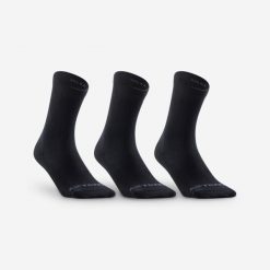 Second Life - Skarpety sportowe tenis Artengo RS160 High 3 pary - Stan Doskonały. Czarne skarpetki męskie ARTENGO, bez wzorów, z bawełny. Za 24.99 zł.