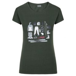 Damska koszulka Kilpi TORNES-W. Zielone t-shirty damskie Kilpi, bez wzorów, z poliesteru, bez kołnierzyka. Za 70.90 zł.