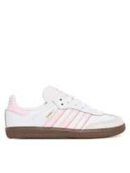Adidas Sneakersy Samba Og C JQ2849 Biały. Białe buty sportowe dziewczęce Adidas, bez wzorów, ze skóry, bez zapięcia. Za 249.99 zł.