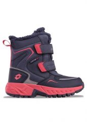 Buty dziecięce zimowe śniegowce Lotto ALSTYNE TEX K. Czerwone buty zimowe męskie Lotto, na zimę, z materiału, przed kolano, bez zapięcia. Za 126.00 zł.