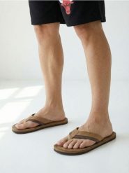 Japonki - brązowy. Brązowe klapki i japonki męskie Sinsay. Za 25.99 zł.