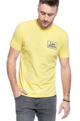 MĘSKI T-SHIRT LEE LEE JEANS TEE SUNBURST REGULAR FIT L65LFENN 112116081. T-shirty męskie Lee, l, bez wzorów, z jeansu, bez kołnierzyka. Za 69.99 zł.