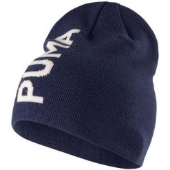Ess Classic Czapka Bez Mankietów. Niebieskie czapki męskie Puma, bez wzorów, sportowe. Za 119.99 zł.
