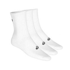 Skarpety Unisex Dla Dorosłych Crew (3 Sztuki). Białe skarpetki damskie Asics, bez wzorów. Za 98.99 zł.