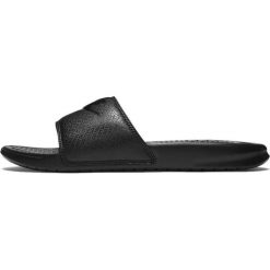 Czarne Klapki Nike Benassi Jdi M 343880-001. Czarne klapki i japonki męskie Nike, z dżerseju. W wyprzedaży za 149.00 zł.