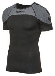 HUMMEL TERMOAKTYWNA bluzka z krótkim rękawem męska FIRST COMFORT. Czarne bielizna termoaktywna męska HUMMEL, l, bez wzorów, z dzianiny. Za 67.00 zł.