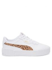 Puma Sneakersy Carina 3.0 Animal Jr 402268 02 Biały. Białe buty sportowe dziewczęce Puma, bez wzorów, ze skóry, bez zapięcia. Za 139.99 zł.