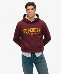 Superdry Core Sport Hoodie bluza z kapturem z 100% bawełny – Port Red. Czerwone bluzy sportowe damskie Superdry., s, bez wzorów, z bawełny, bez ramiączek, długie, z kapturem. Za 465.40 zł.