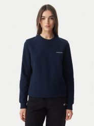 Tommy Jeans Bluza Ess Logo DW0DW22829 Granatowy Regular Fit. Niebieskie bluzy bez kaptura damskie Tommy Jeans, l, z bawełny. Za 329.99 zł.